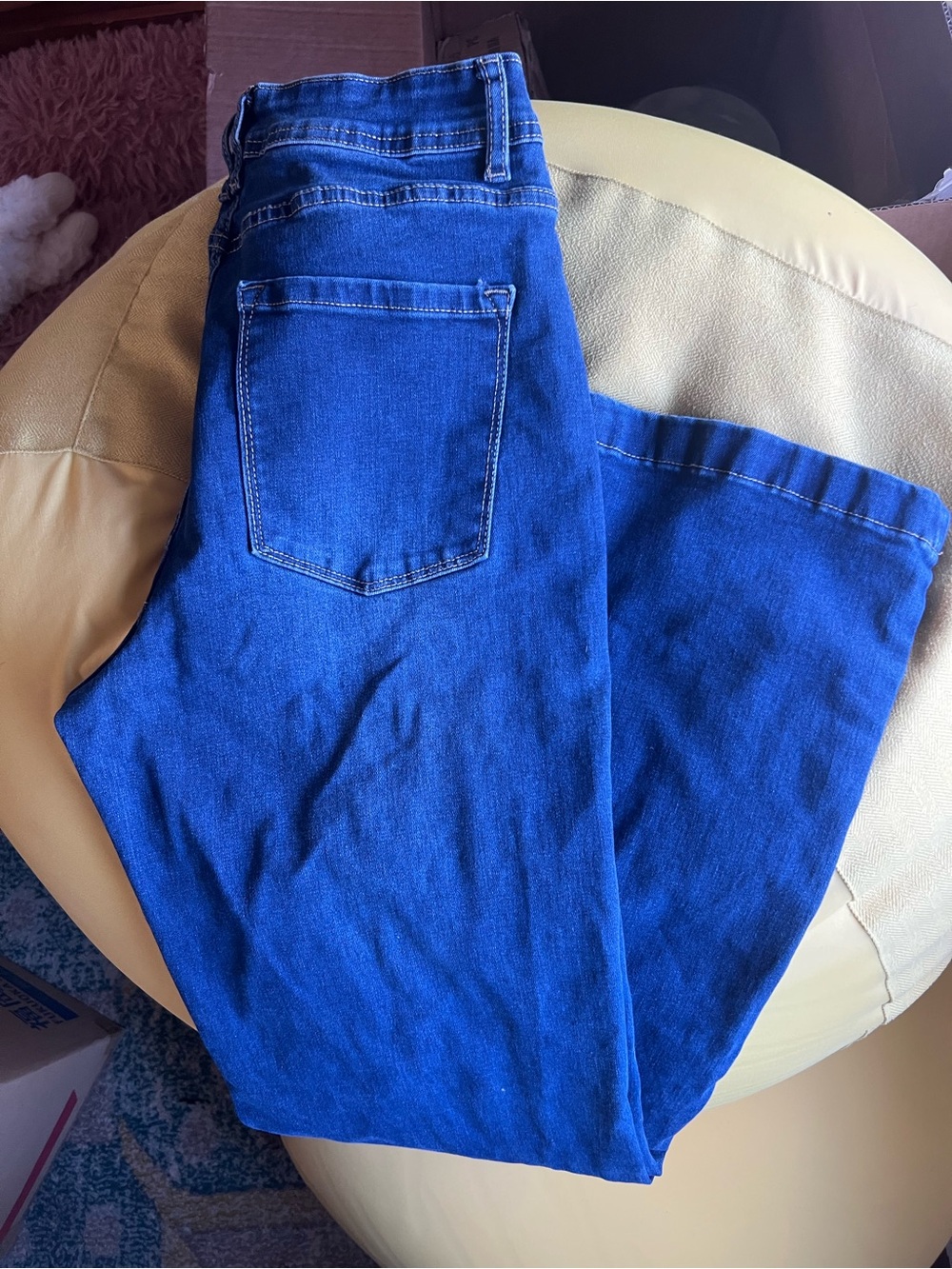 Relaxed Fit Women's Jeans in Deep Blue